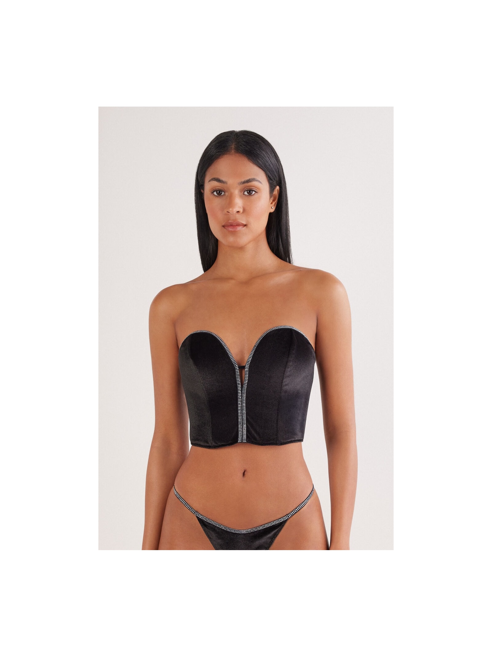 Sutiã Top Estruturado Girls Wanna Glisten Preto Intimissimi