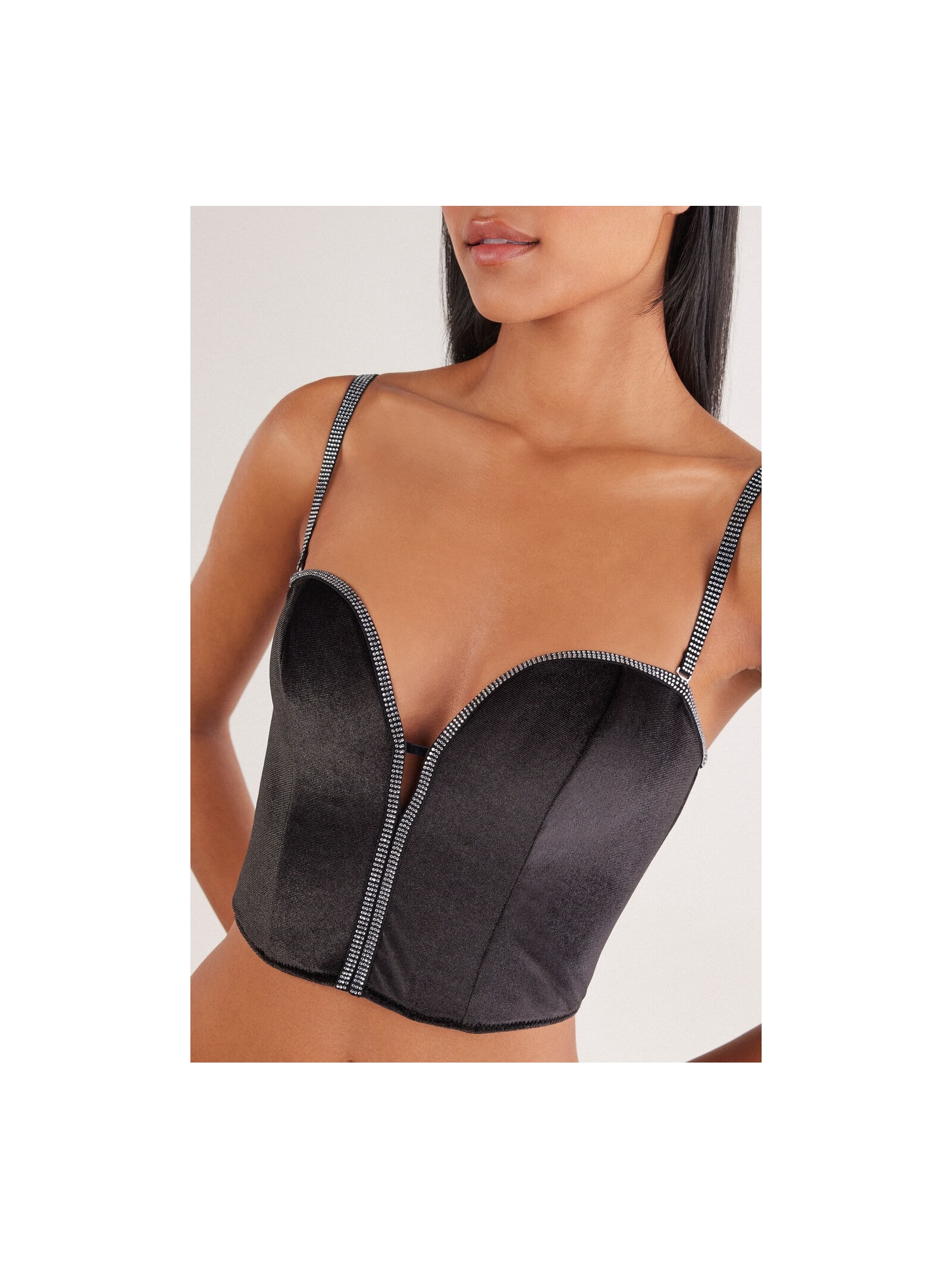 Sutiã Top Estruturado Girls Wanna Glisten Preto Intimissimi