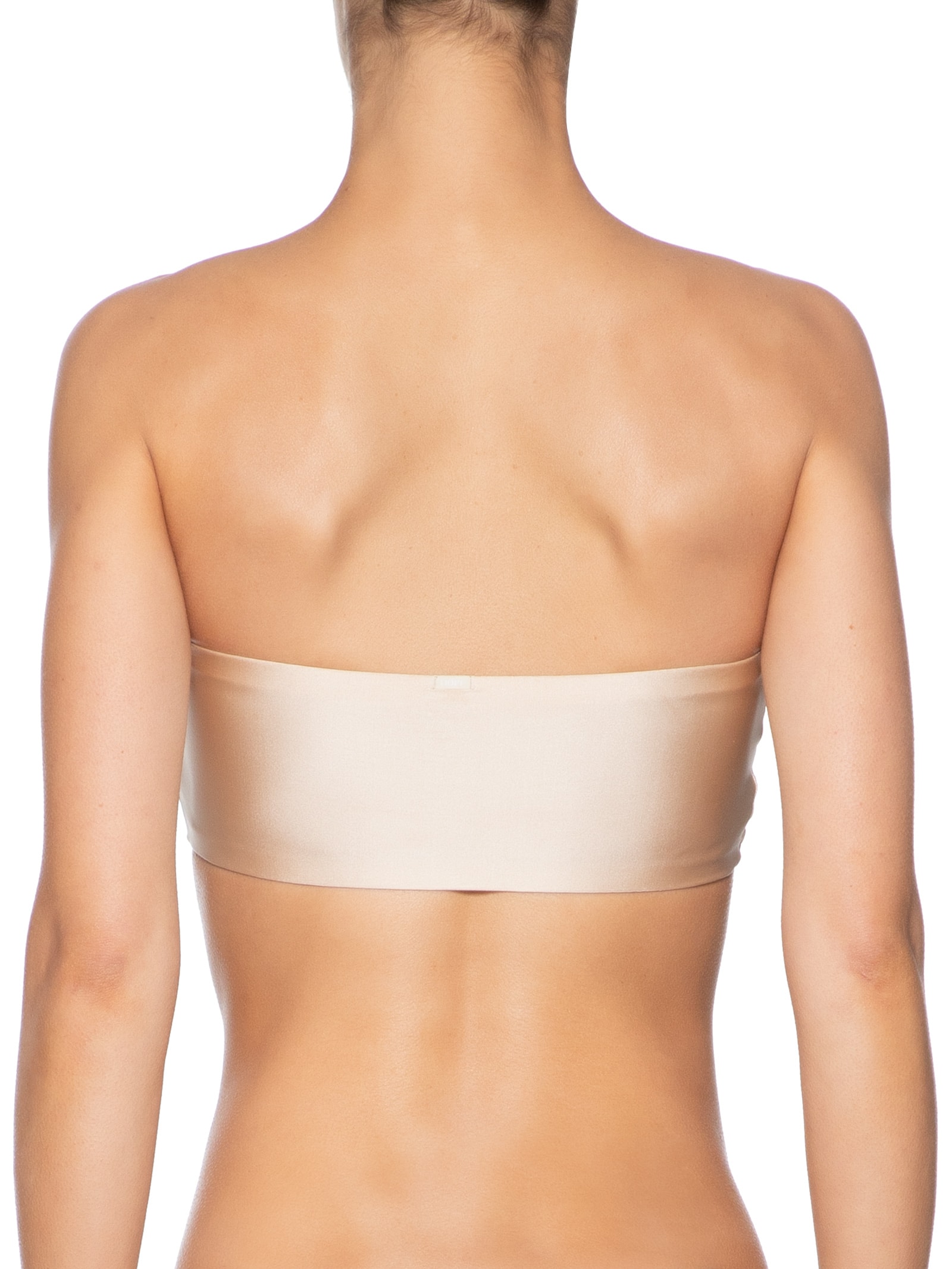 Sutiã Top Faixa Com Bojo Removível Em Microfibra Acetinada Dourado Hope