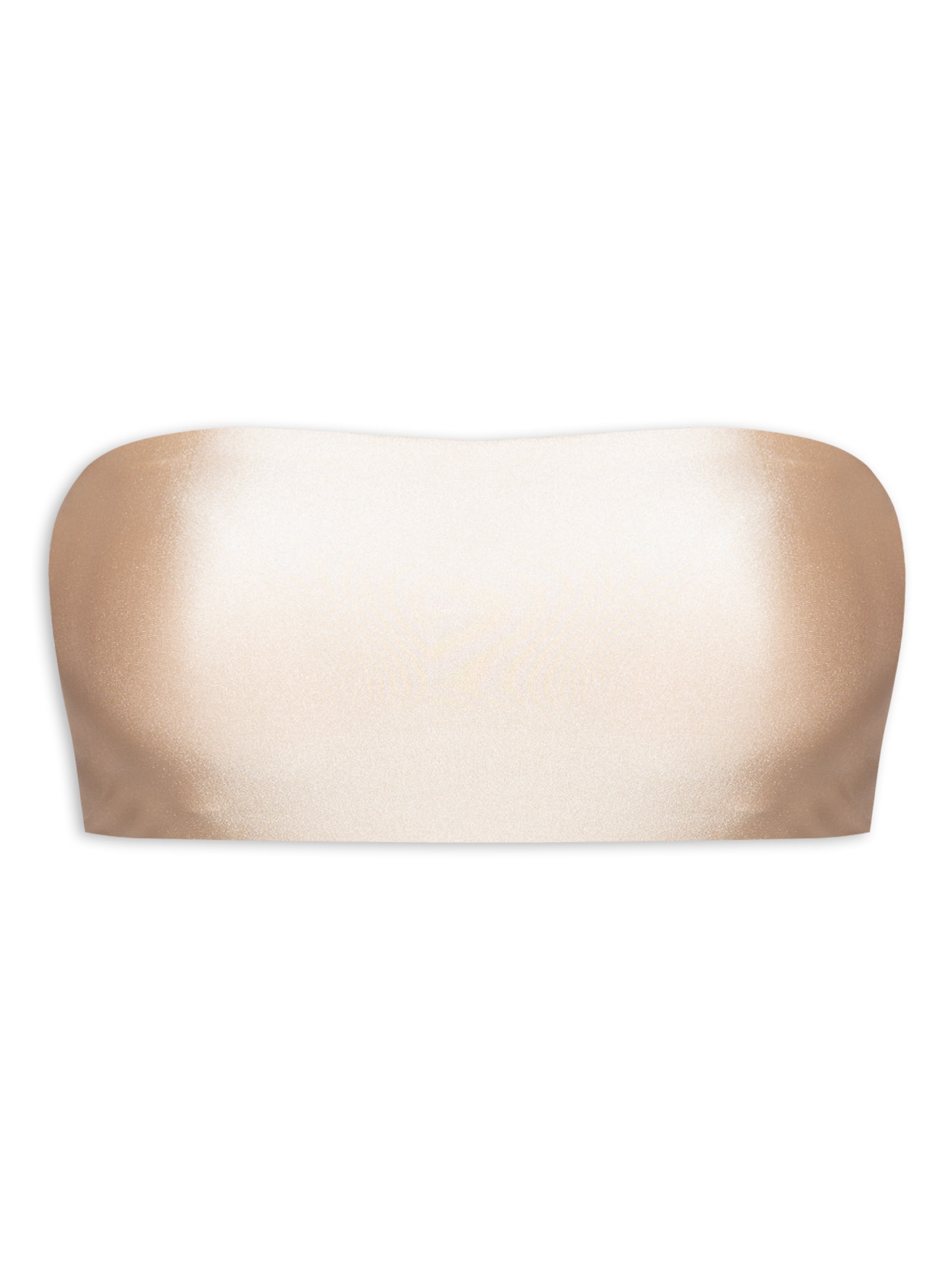 Sutiã Top Faixa Com Bojo Removível Em Microfibra Acetinada Dourado Hope