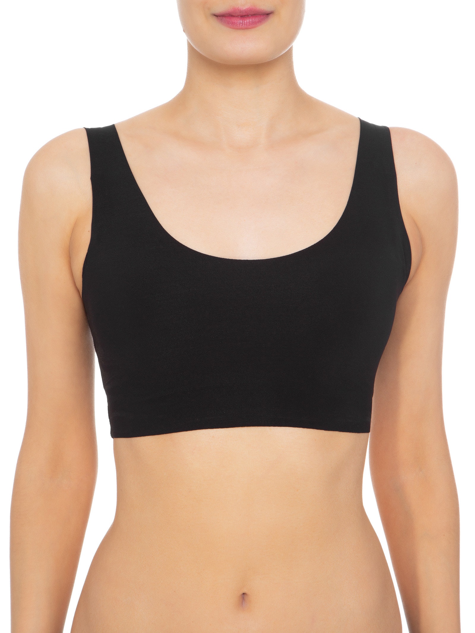 Sutiã Top Invisível Com Bojo Em Microfibra Preto Hope