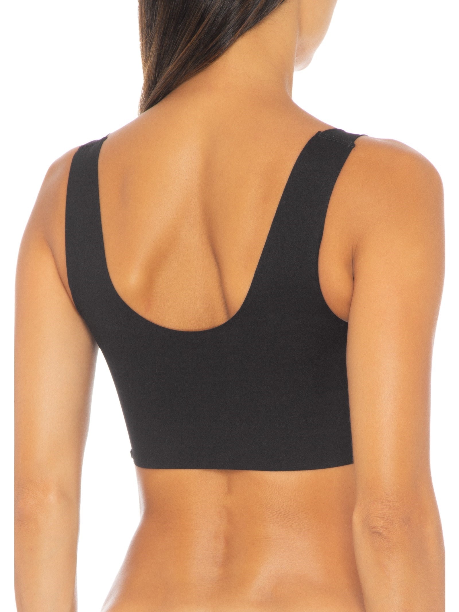 Sutiã Top Invisível Com Bojo Em Microfibra Preto Hope