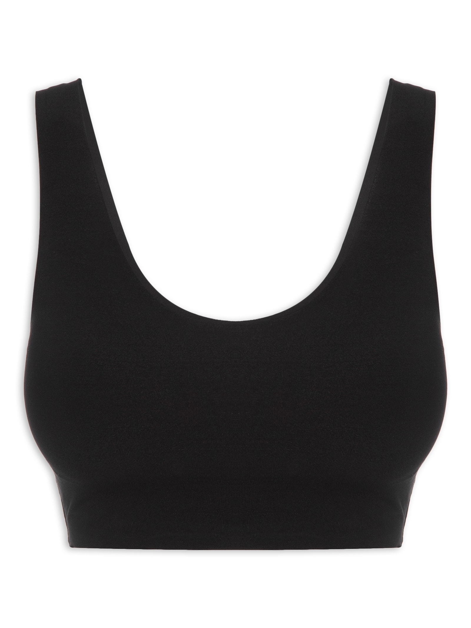 Sutiã Top Invisível Com Bojo Em Microfibra Preto Hope