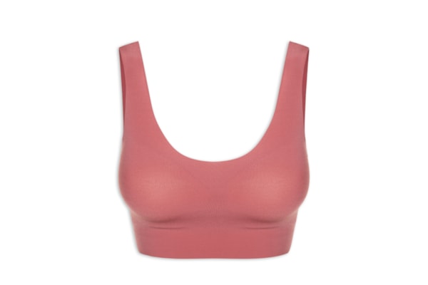 Sutiã Top Invisível Com Bojo Em Microfibra - Vermelho