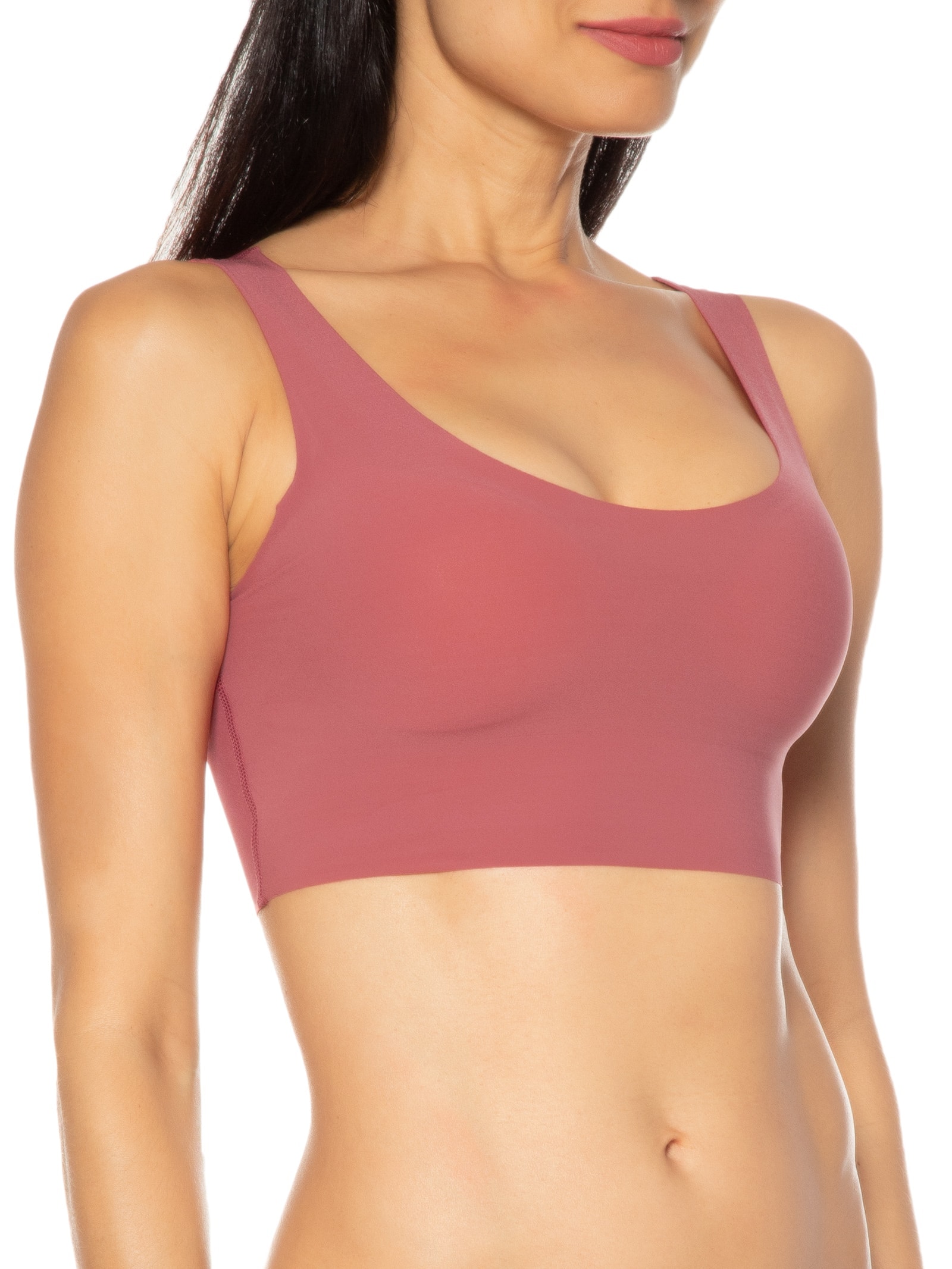 Sutiã Top Invisível Com Bojo Em Microfibra Vermelho Hope