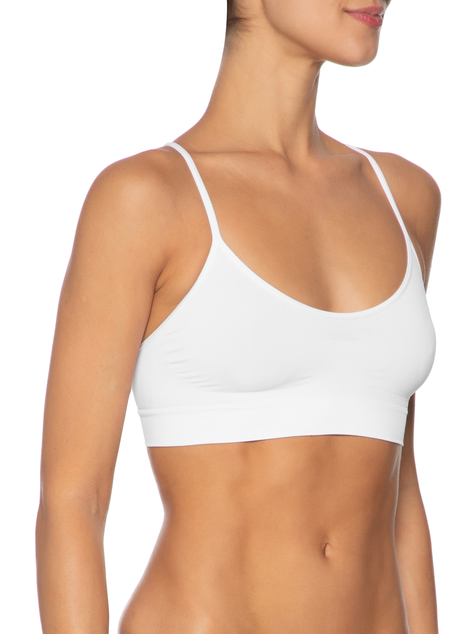 Sutiã Top Nadador Em Microfibra Light Branco Hope