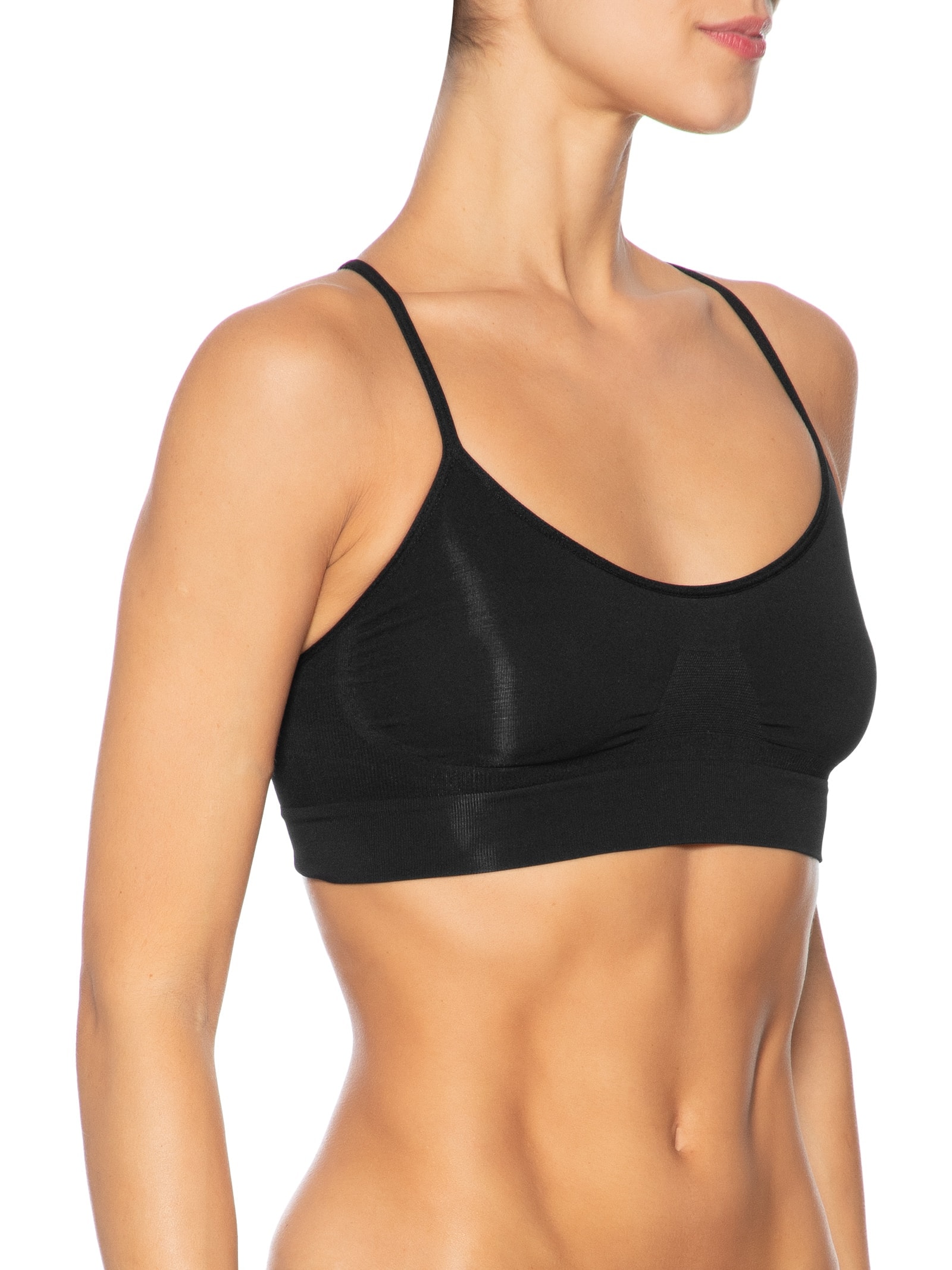 Sutiã Top Nadador Em Microfibra Light Preto Hope