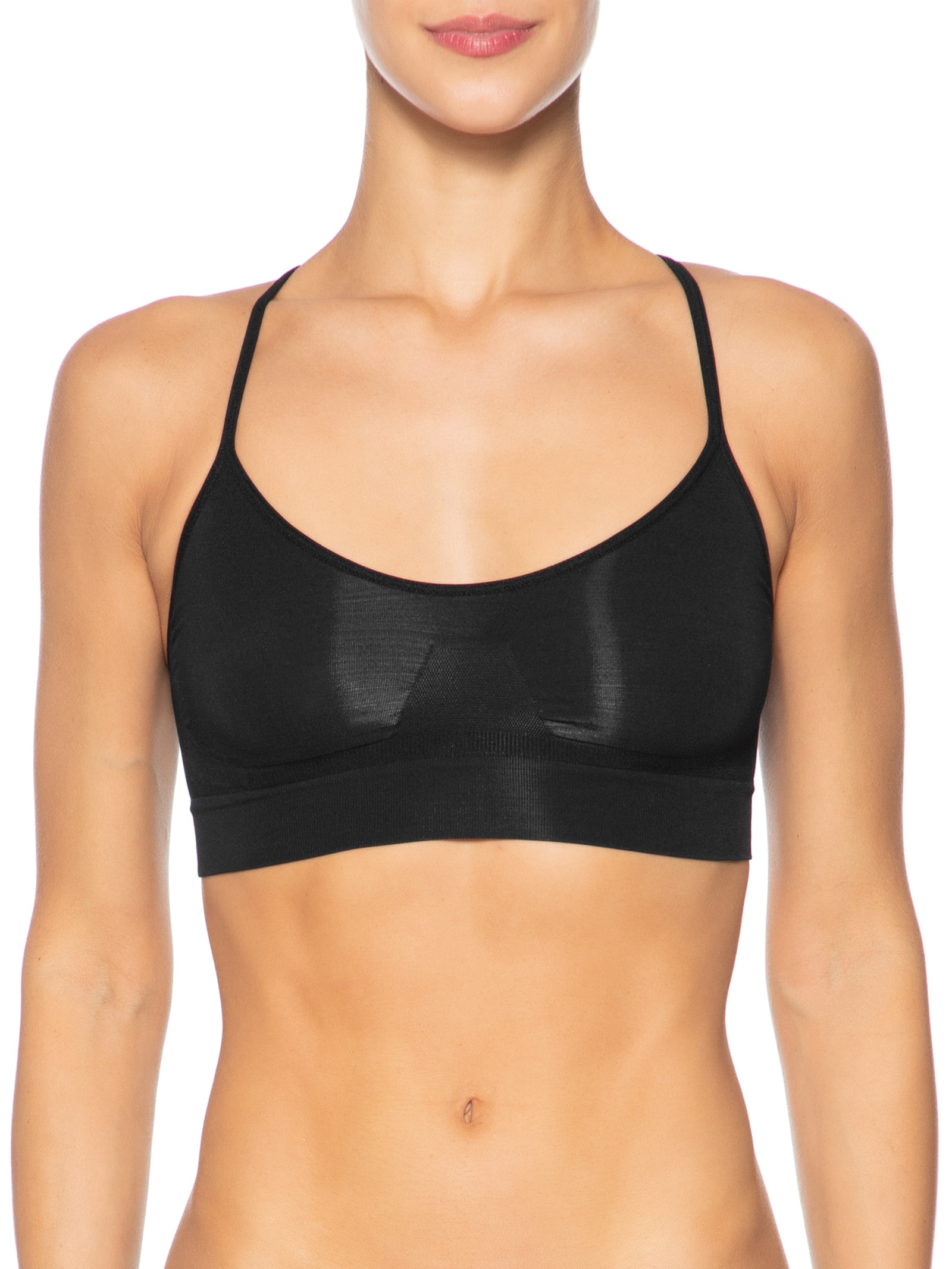 Sutiã Top Nadador Em Microfibra Light Preto Hope