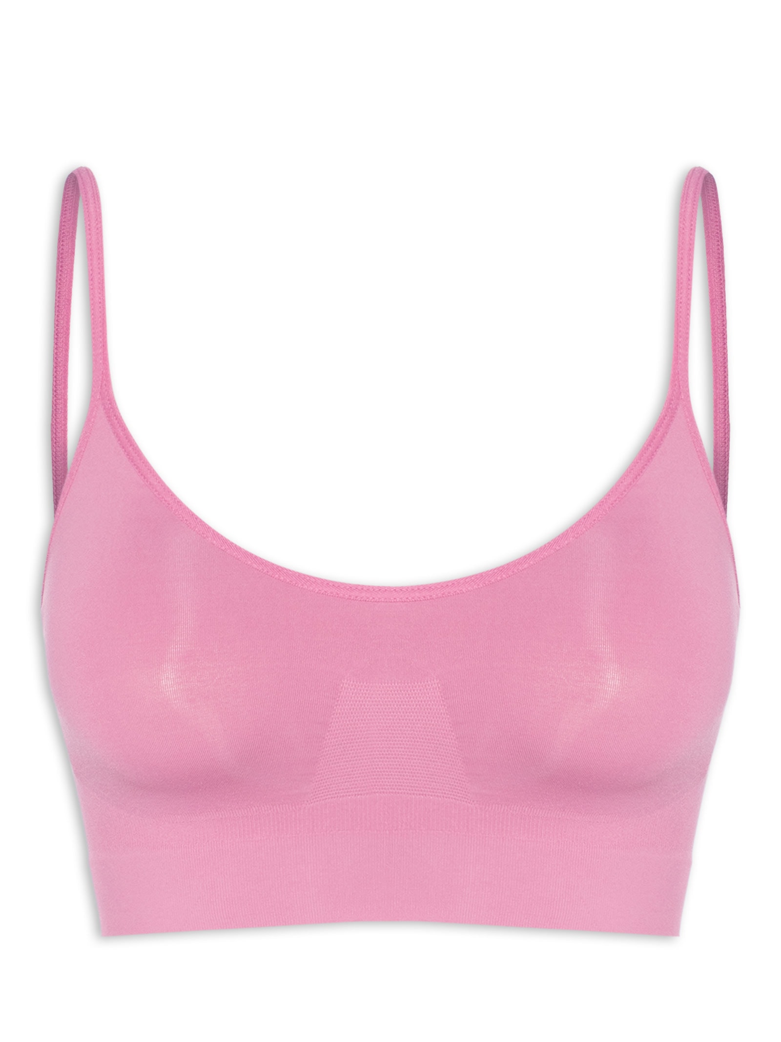 Sutiã Top Sem Bojo E Sem Aro Em Microfibra Light Rosa Hope