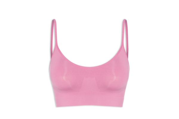Sutiã Top Sem Bojo E Sem Aro Em Microfibra Light - Rosa