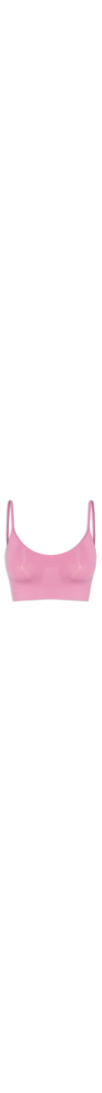 Sutiã Top Sem Bojo E Sem Aro Em Microfibra Light - Rosa