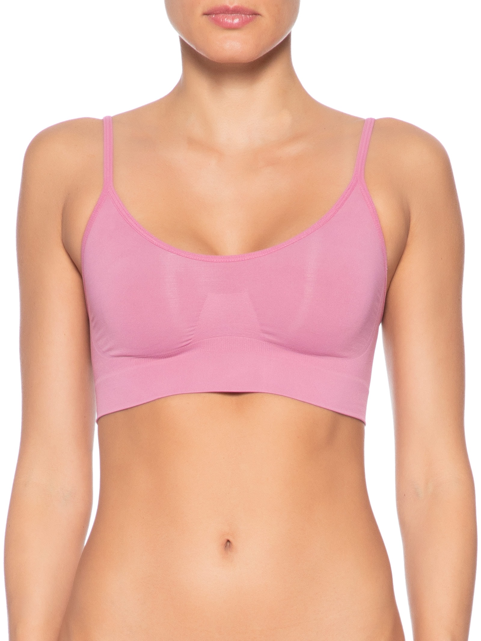 Sutiã Top Sem Bojo E Sem Aro Em Microfibra Light Rosa Hope
