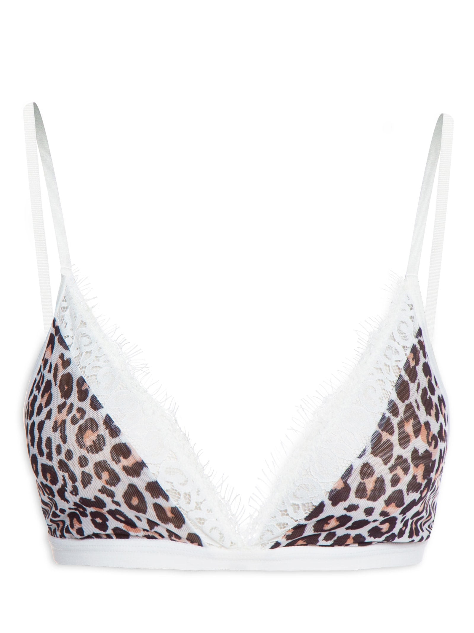 Sutiã Top Triângulo Em Tule Animal Print Bonjour By Hope