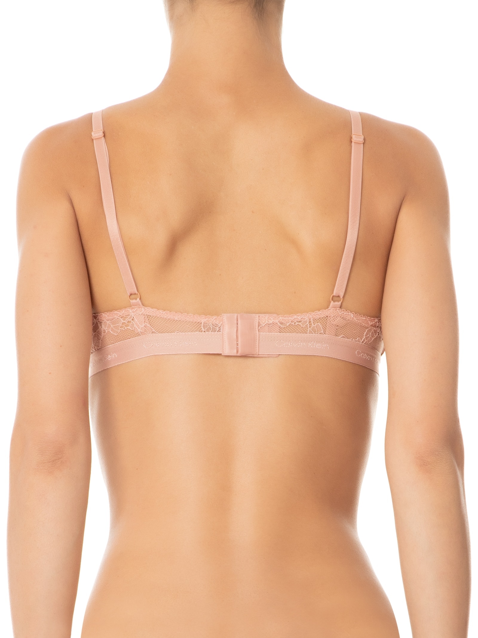 Sutiã Top Triângulo Soft Lace Bege Calvin Klein Underwear