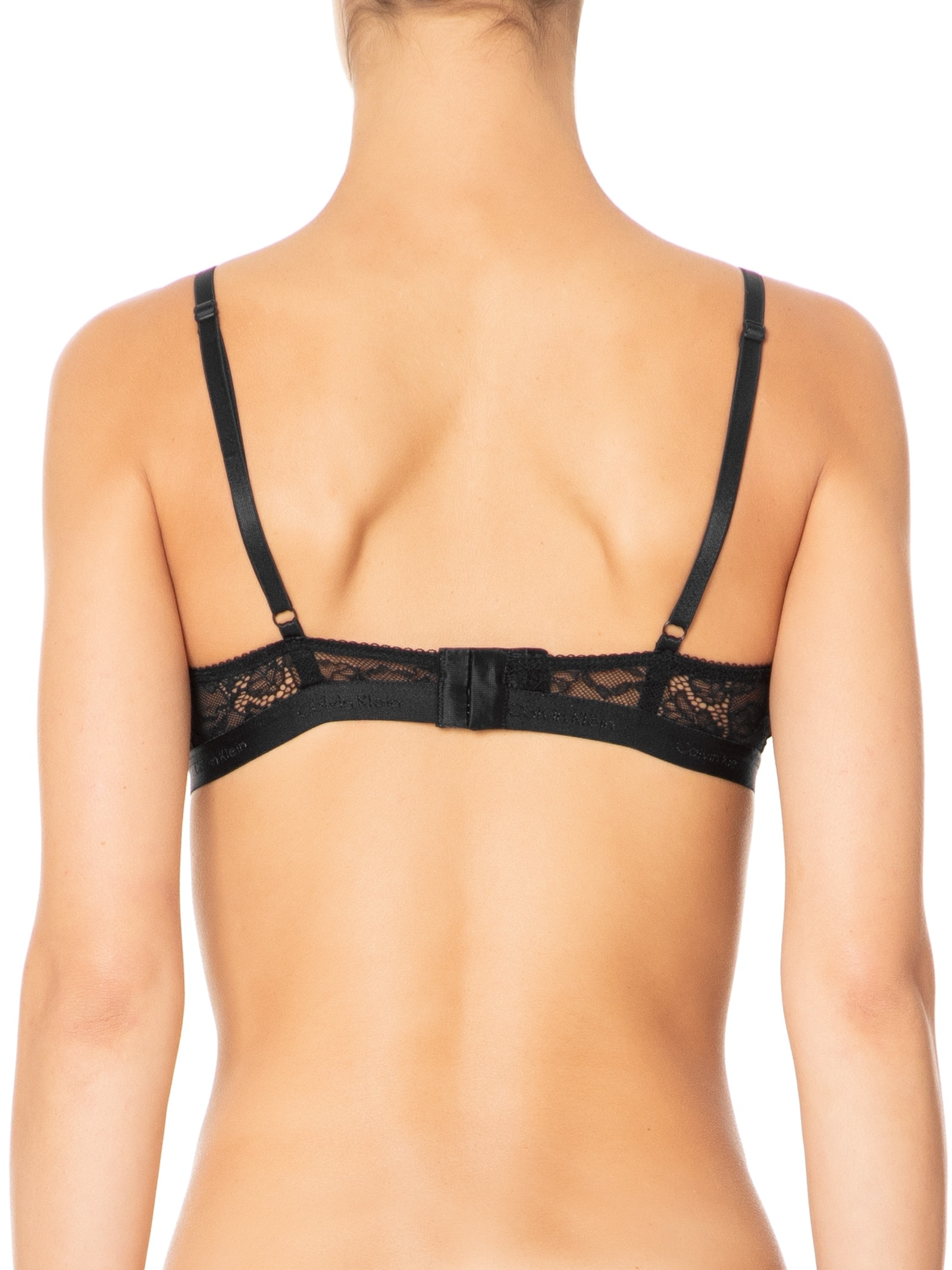 Sutiã Top Triângulo Soft Lace Preto Calvin Klein Underwear