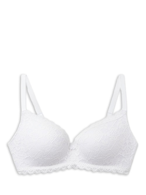 Sutiã Triângulo Adele Em Renda – Branco