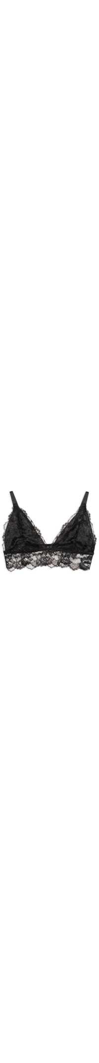 Sutiã Triângulo Black Lace - Preto