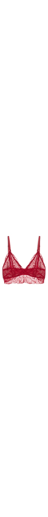 Sutiã Triângulo Bridal Lace - Vermelho