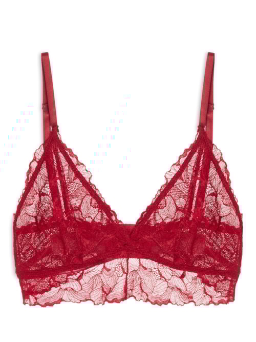 Sutiã Triângulo Bridal Lace – Vermelho