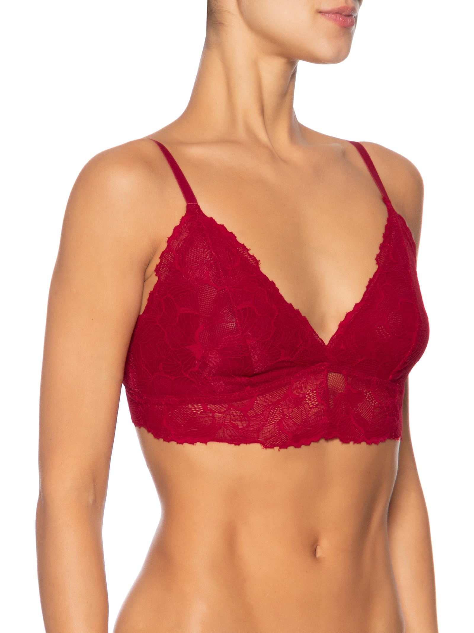 Sutiã Triângulo Bridal Lace Vermelho Calvin Klein Underwear