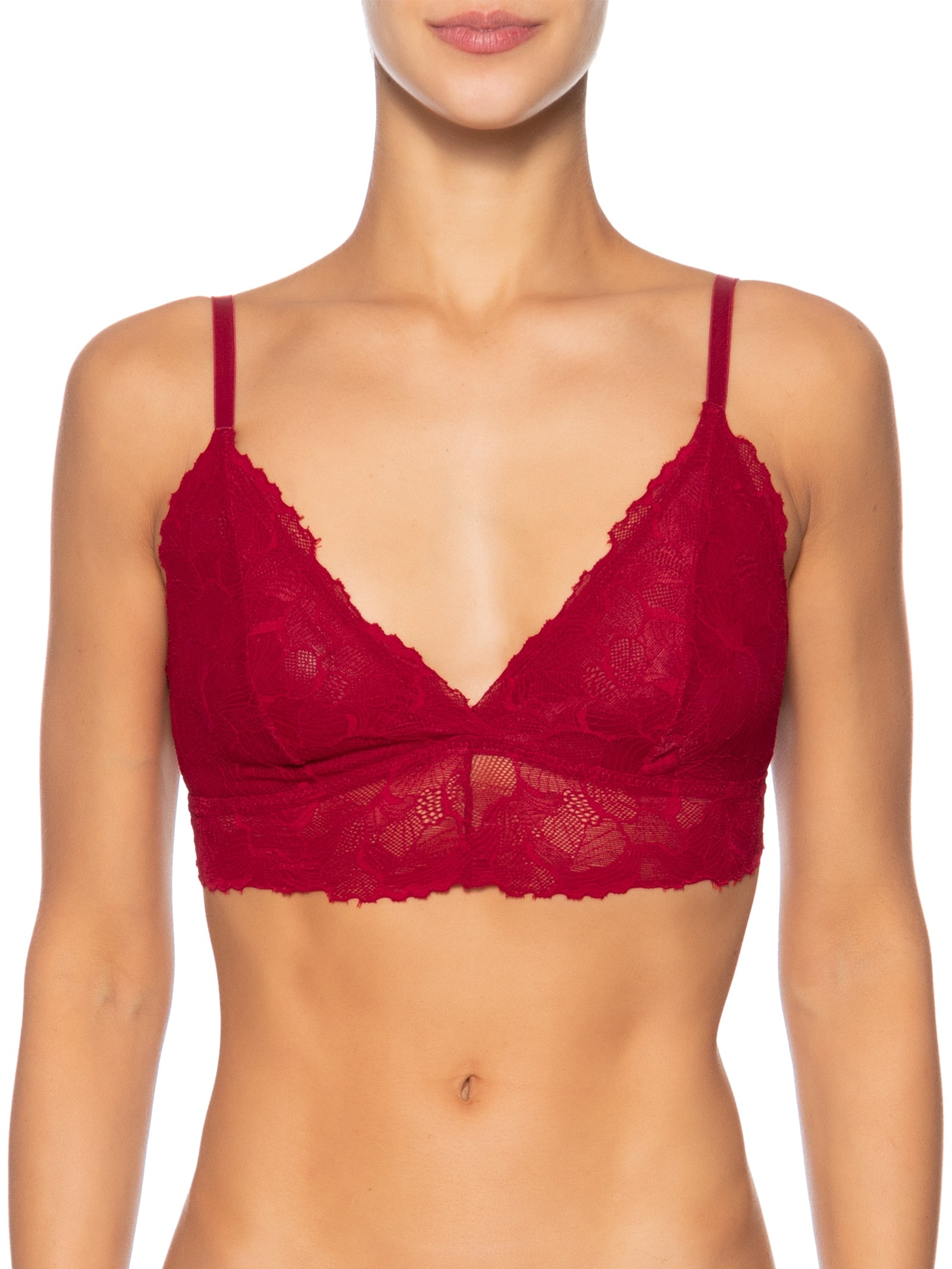 Sutiã Triângulo Bridal Lace Vermelho Calvin Klein Underwear