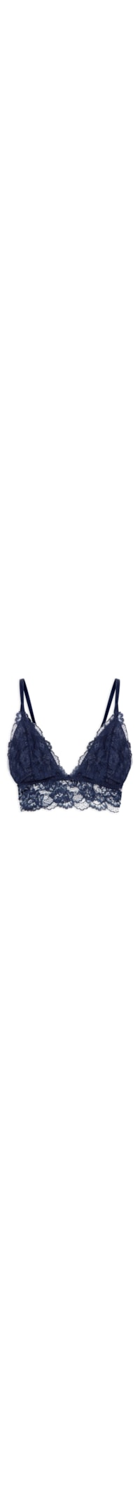 Sutiã Triangulo CK Black Lace - Azul