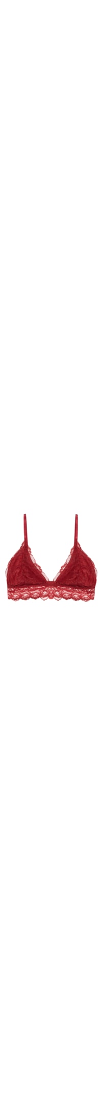Sutiã Triangulo CK Black Lace - Vermelho