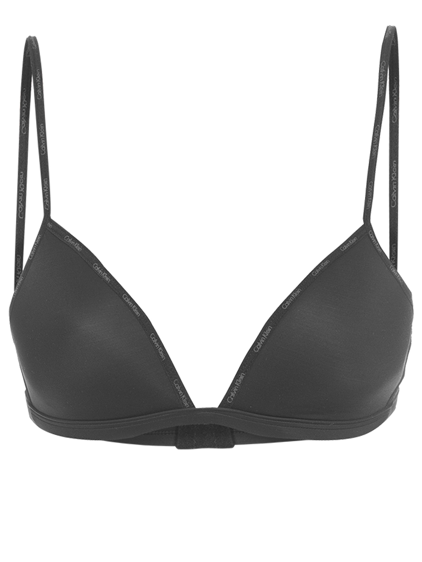 Sutiã Triângulo Com Bojo Micro Preto Calvin Klein Underwear