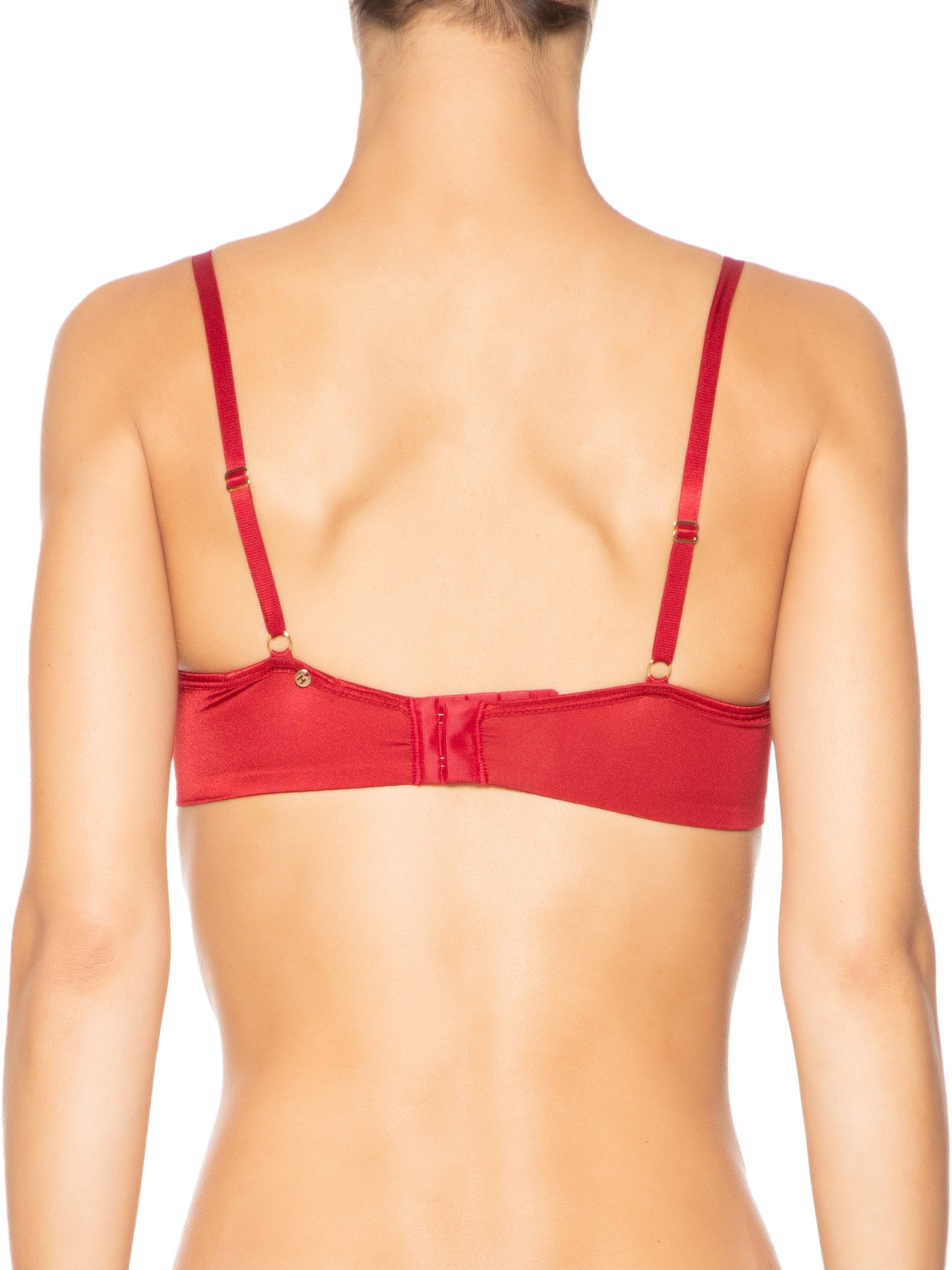 Sutiã Triângulo Em Microfibra Acetinada Vermelho Hope