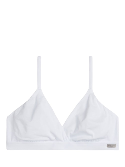 Sutiã Triângulo Emma Em Algodão Natural - Branco