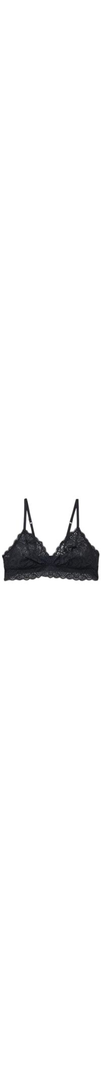 Sutiã Triângulo Emma Em Renda - Preto