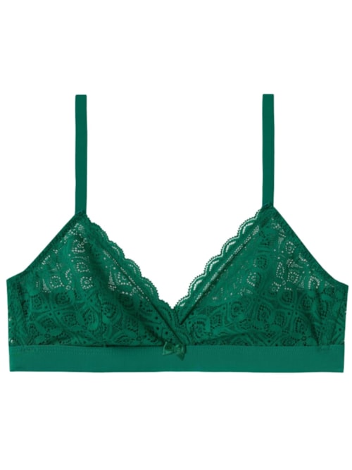 Sutiã Triângulo Emma Em Renda – Verde