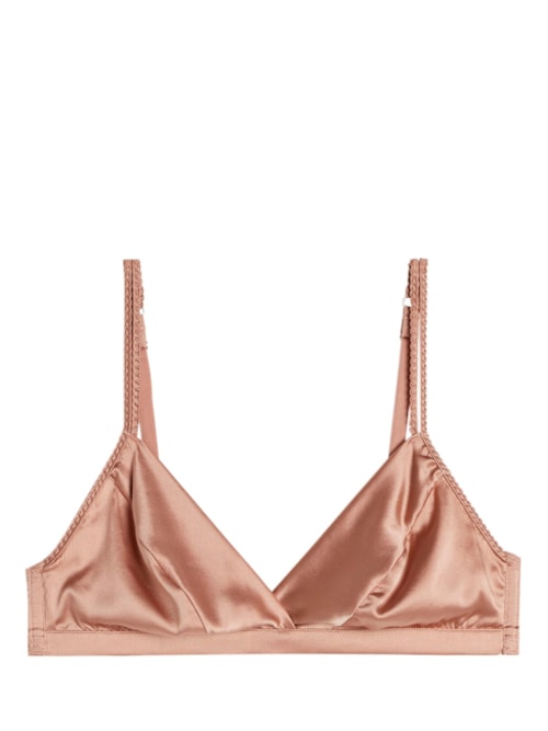 Sutiã Triângulo Emma Em Seda – Rosa