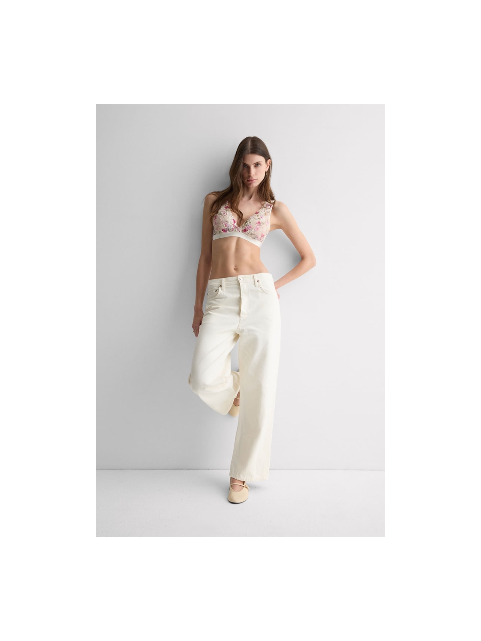 Sutiã Triângulo Lara Pretty Flowers Rosa Intimissimi
