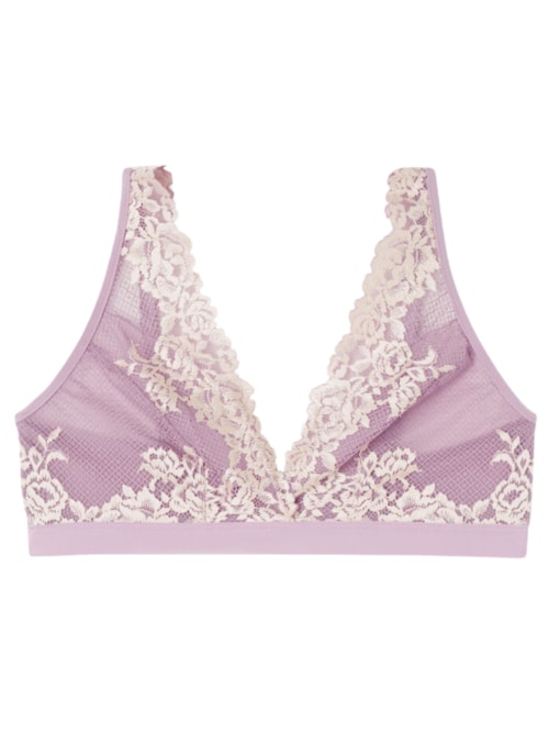 Sutiã Triângulo Lara Pretty Flowers – Roxo