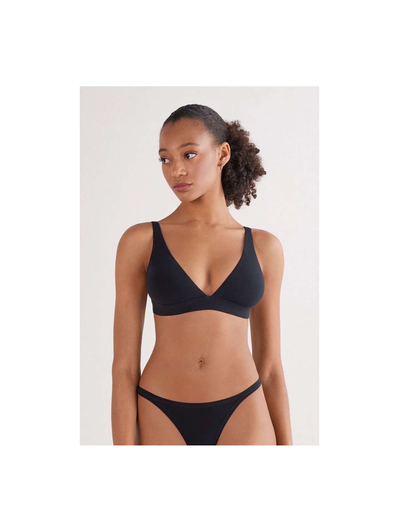 Sutiã Triângulo Marica Em Algodão Ultralight Preto Intimissimi