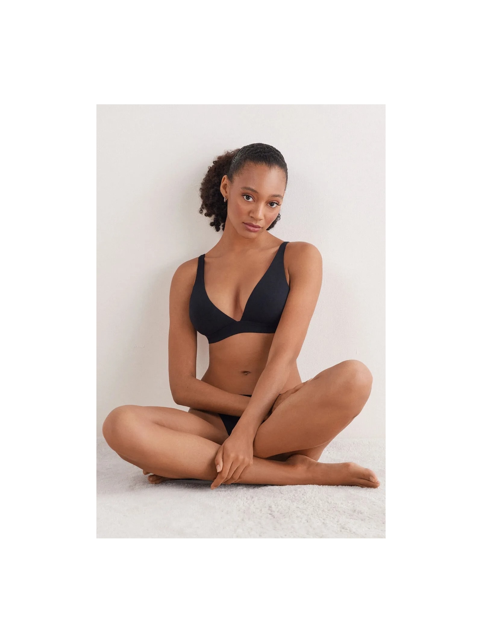 Sutiã Triângulo Marica Em Algodão Ultralight Preto Intimissimi