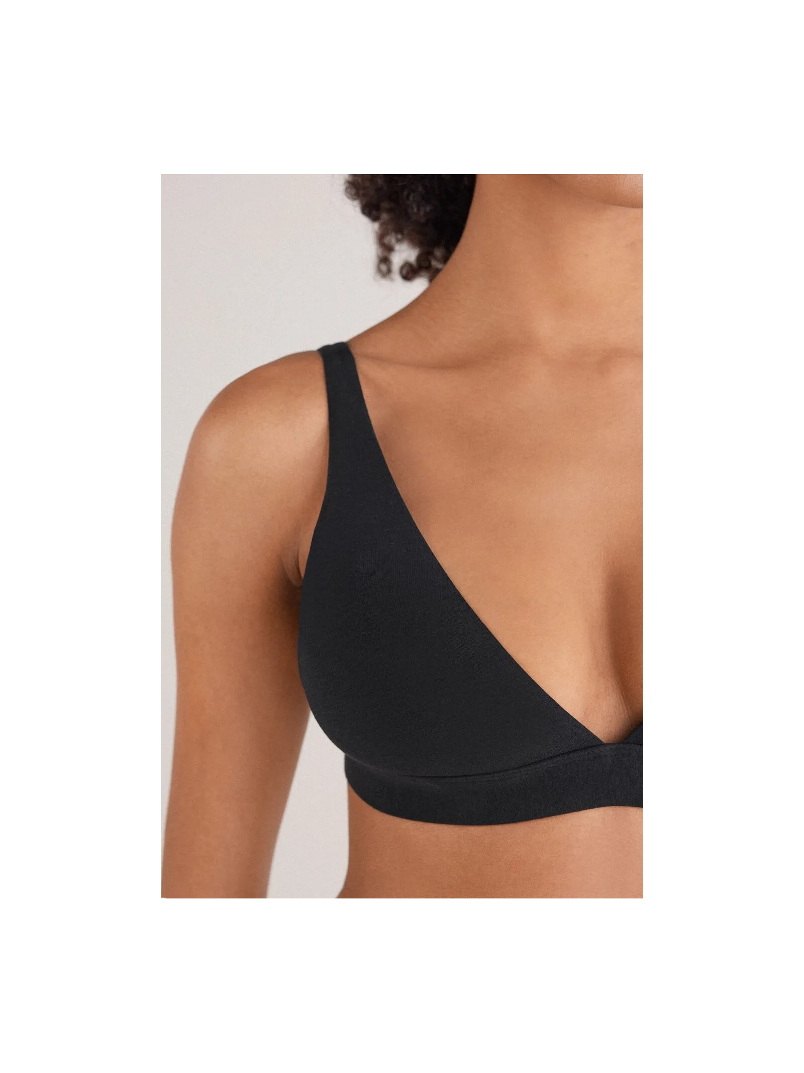 Sutiã Triângulo Marica Em Algodão Ultralight Preto Intimissimi