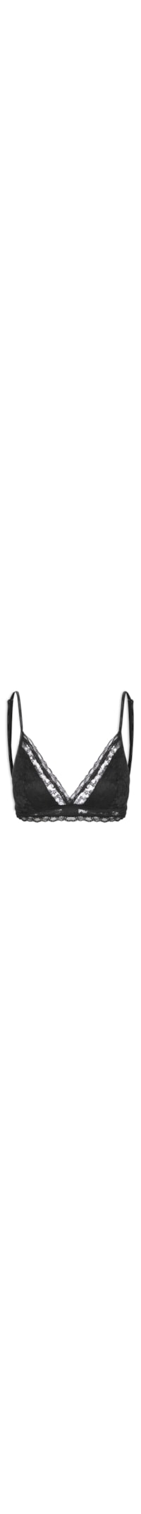 Sutiã Triangulo Micrologo Lace - Preto