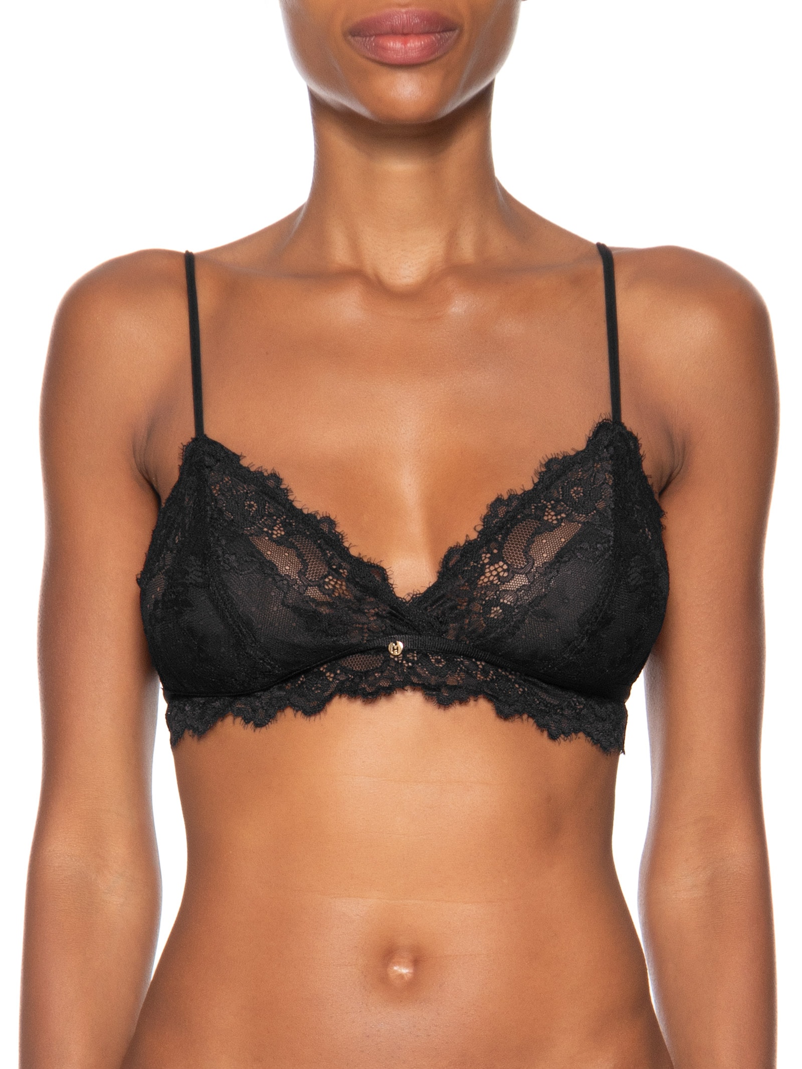 Sutiâ Triângulo Sem Bojo Renda Preto Hope