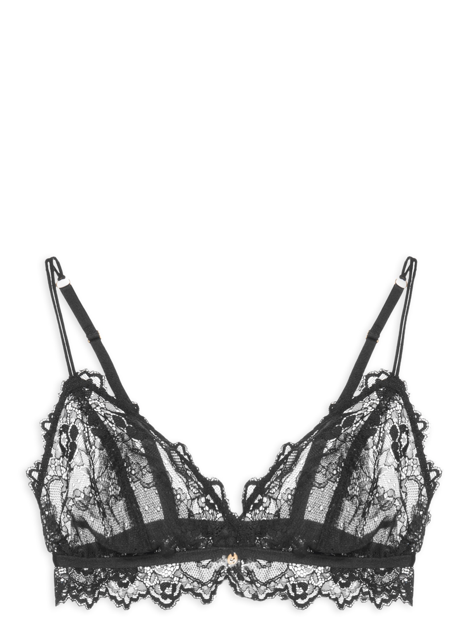 Sutiâ Triângulo Sem Bojo Renda Preto Hope