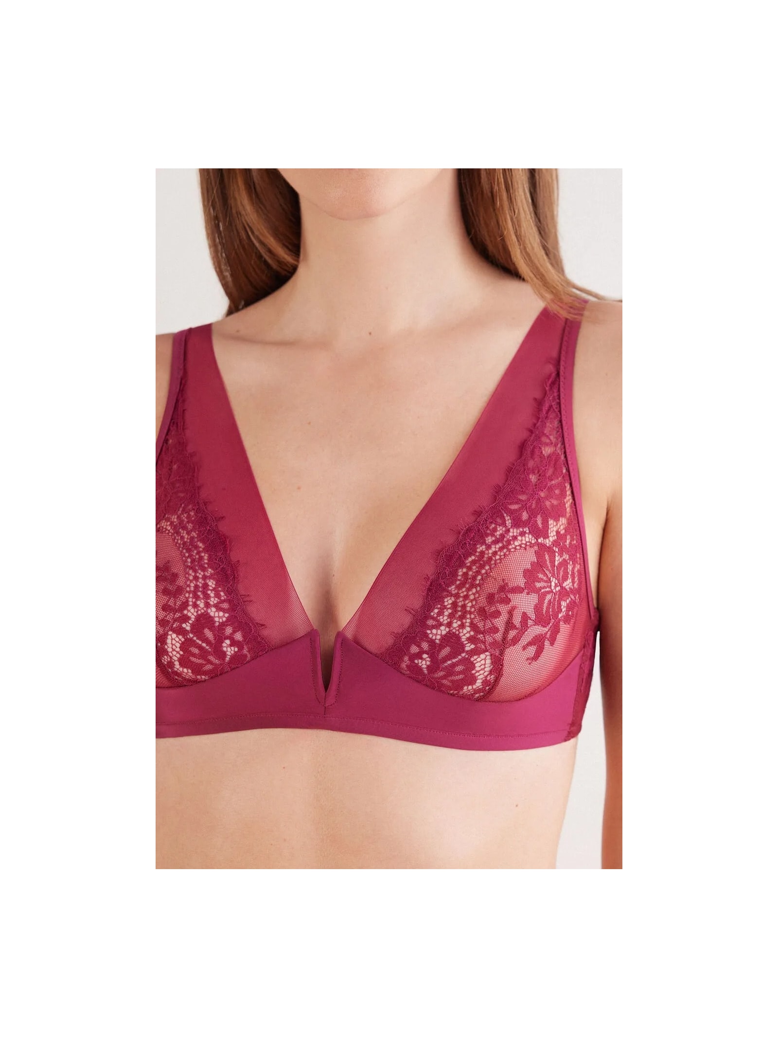 Sutiã Triângulo Sheer Glamour Bordô Intimissimi