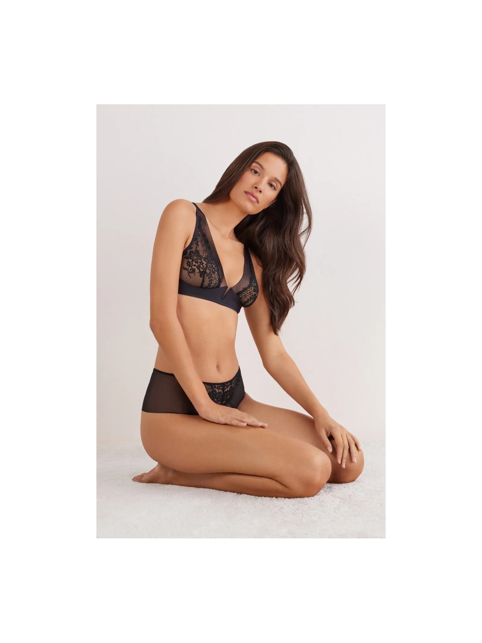 Sutiã Triângulo Sheer Glamour Preto Intimissimi