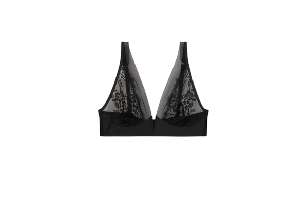 Sutiã Triângulo Sheer Glamour - Preto