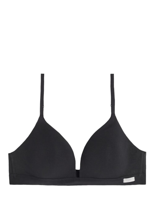 Sutiã Triângulo Tiziana Em Algodão - Preto