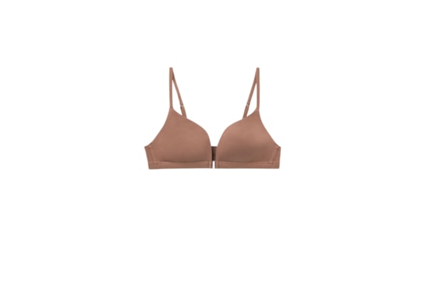 Sutiã Triângulo Tiziana Em Algodão Ultralight - Marrom