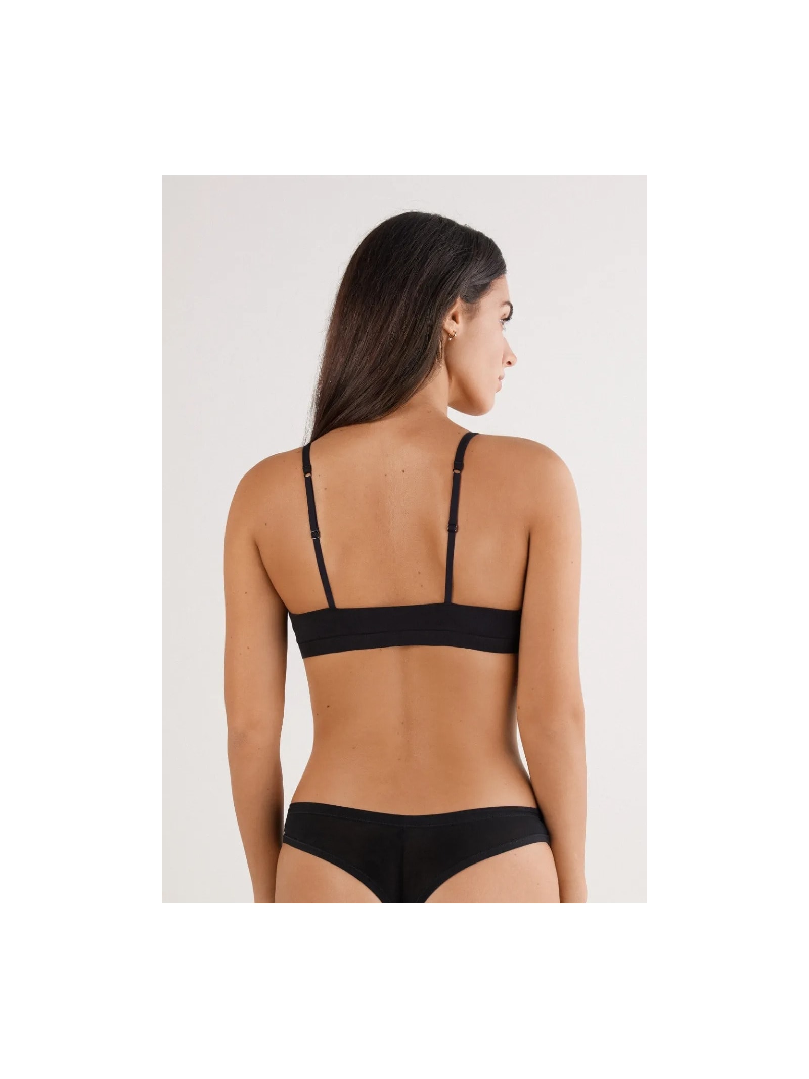 Sutiã Triângulo Tiziana Em Algodão Ultralight Preto Intimissimi