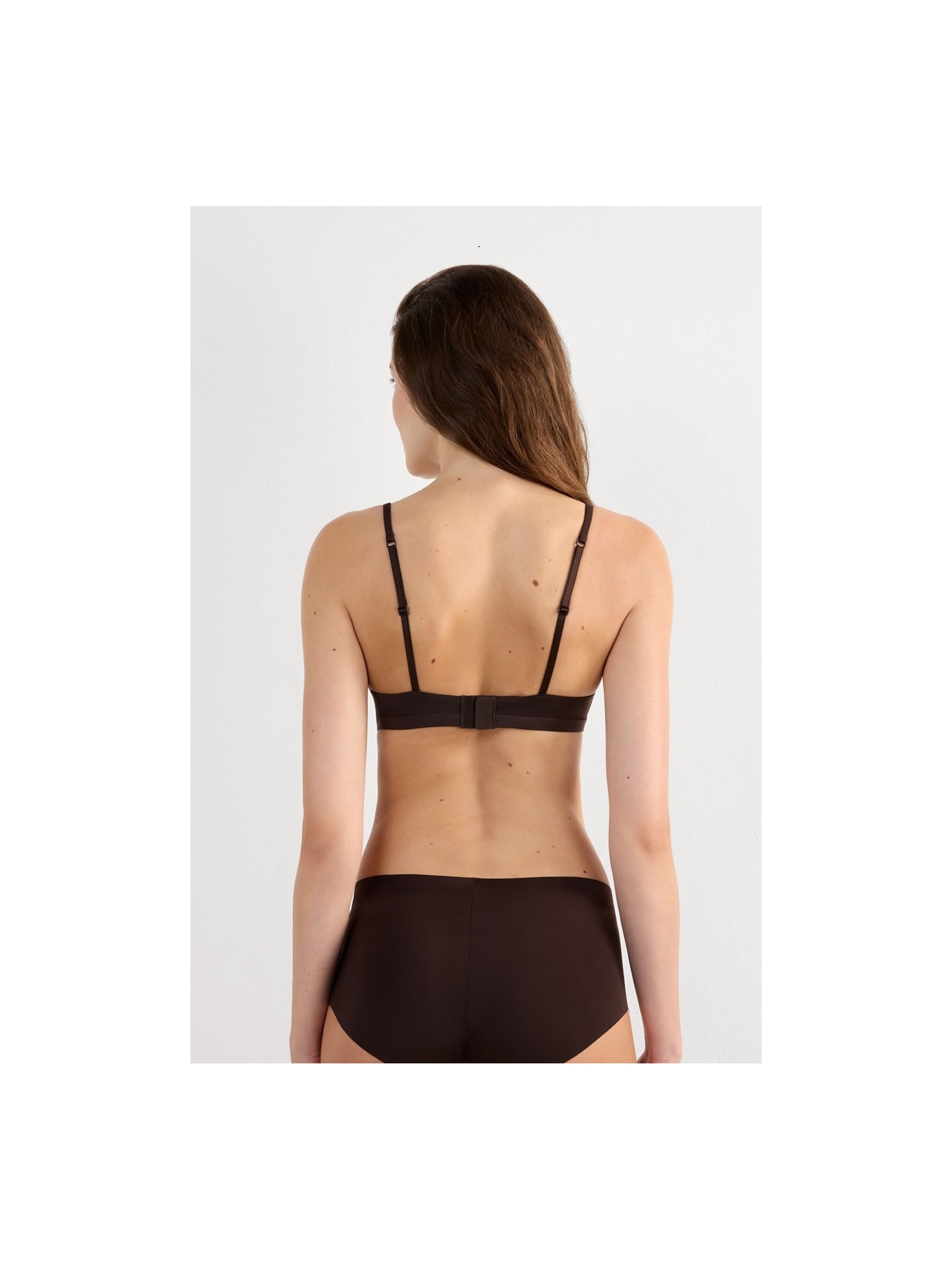 Sutiã Triângulo Tiziana Em Microfibra Ultralight Marrom Intimissimi