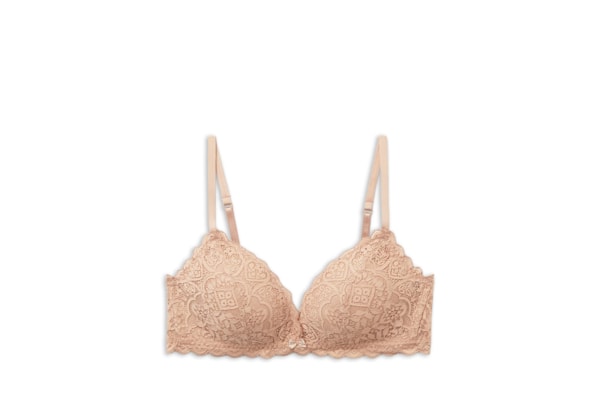 Sutiã Triângulo Tiziana Em Renda - Bege