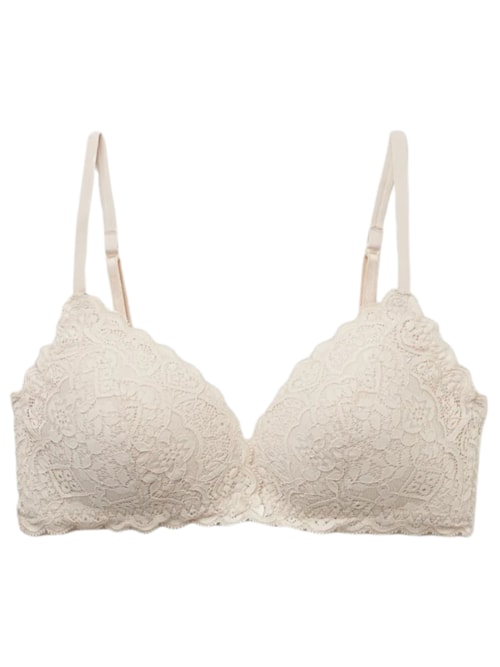 Sutiã Triângulo Tiziana Em Renda – Off-White